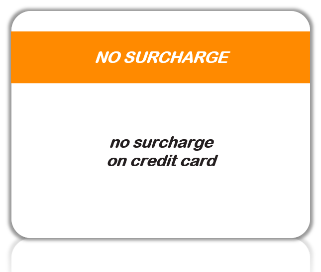 no surcharge