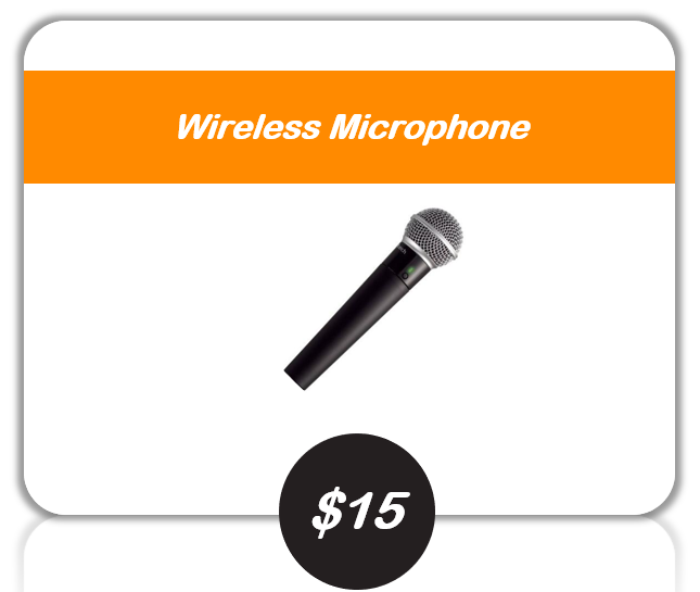wireless microphone hire Gold Coast new
